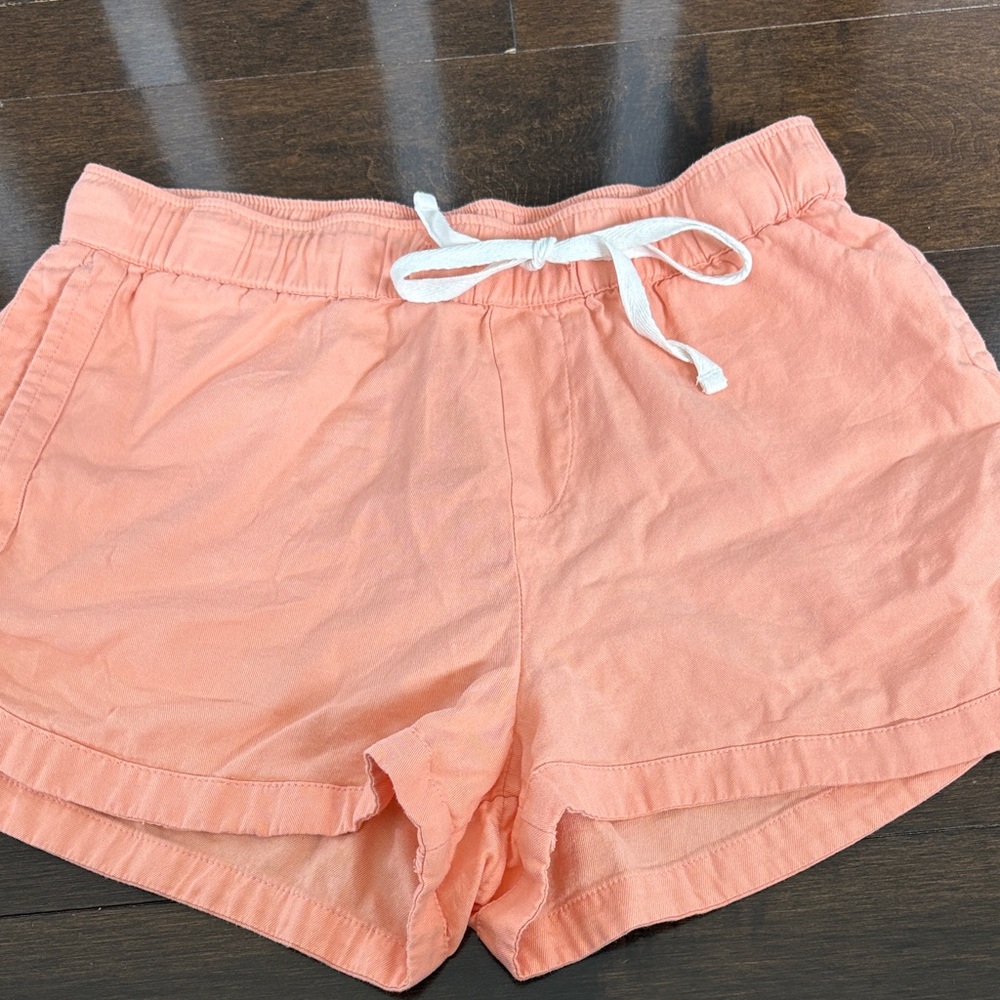 Roxy Coral Athletic Shorts with White Drawstring